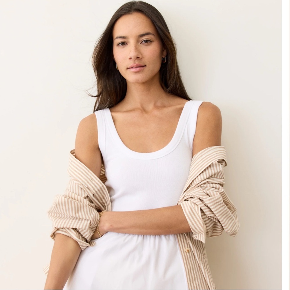 Marine Layer Lexi Rib Poplin Midi Dress - Picture 2 of 3